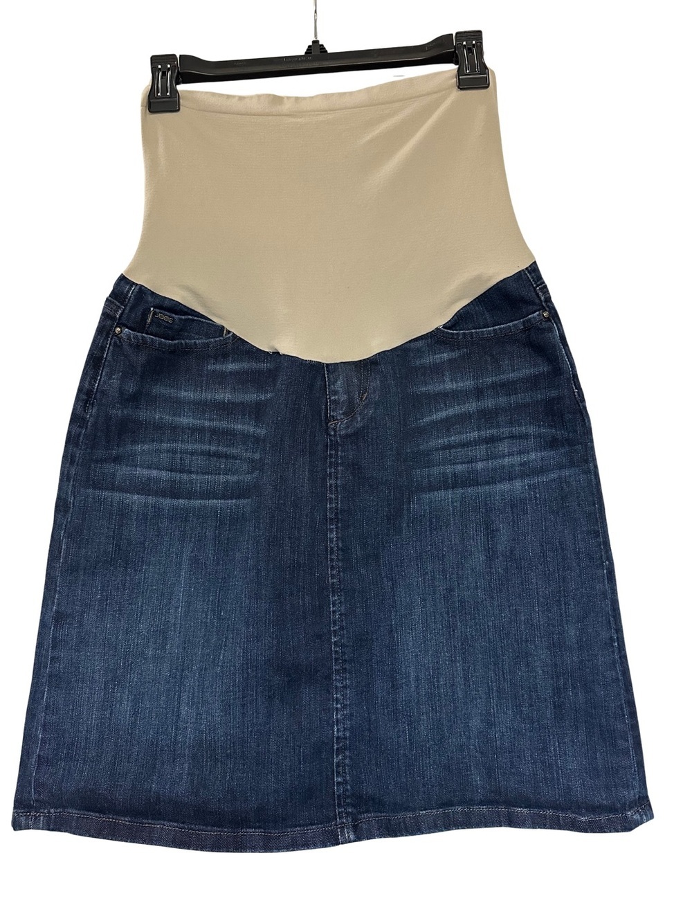 Joe’s Jeans A Pea in the Pod Maternity Denim Skirt Dark Wash Full Panel Sz M